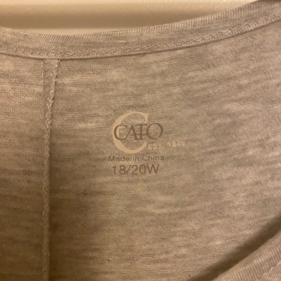 Cato Faith Graphic Tee - Gray and Teal - Picture 2 of 6